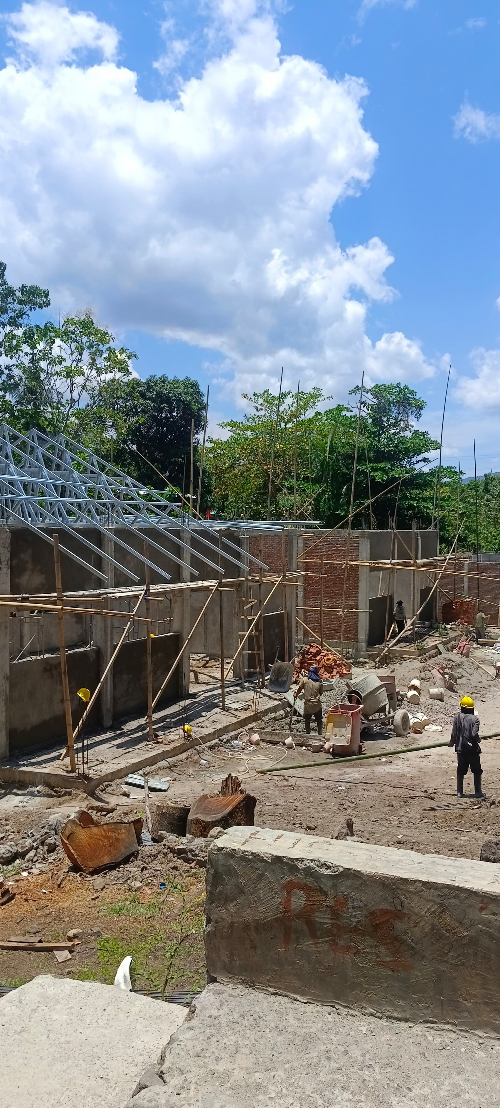 Progres pembangunan sarana pesantren